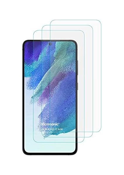 S21 Fe Screen Protector Glass Cam Ekran (3&apos;lü Paket) [ S21 Fe ile Uyumlu Ekran - Şeffaf] fiyatları