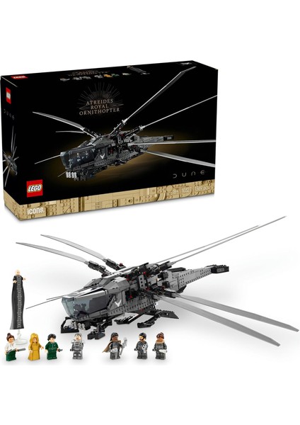 Dune: Çöl Gezegeni Atreides Ornithopter 10327 - Yetişkinler Için Yaratıcı Model Yapım Seti, Doğum Günü Hediyesi Fikri (1369 Parça)