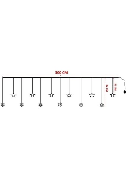 LED Kar Tanesi Dekorlu modelleri
