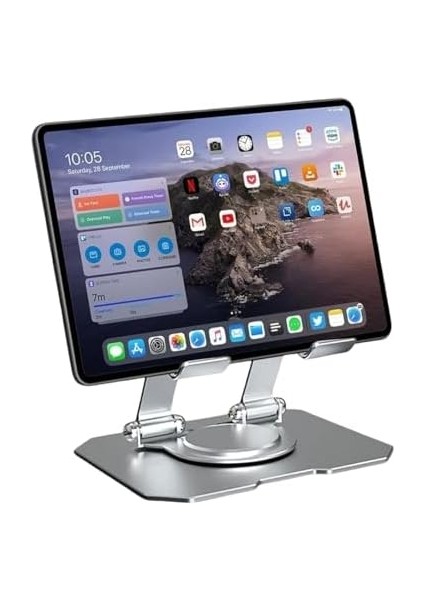 Taşınabilir Tablet – 360° Ayarlanabilir, Katlanabilir ve Ergonomik Tablet Tutucu, Ipad,, ve Tüm 7”-13” Tabletler Için Uyumlu modelleri