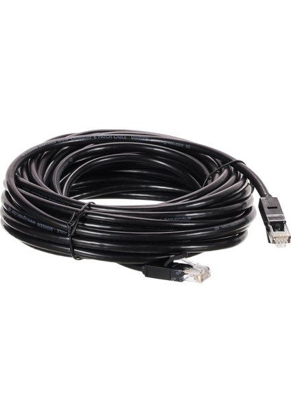 Cat6 Ethernet Kablosu, Siyah, 10 Metre