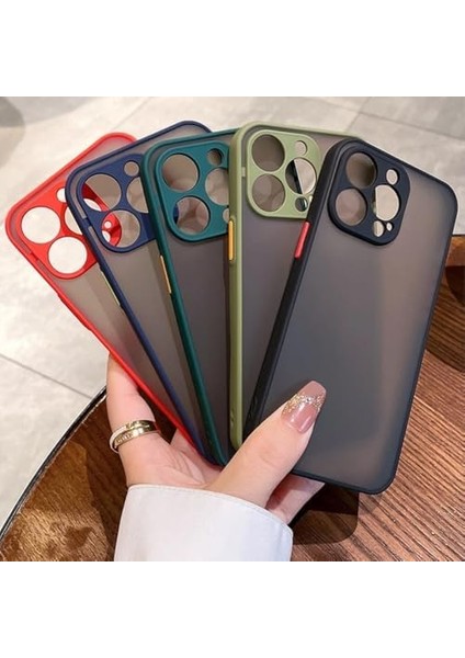 11 Uyumlu Kamera Korumalı Mat Transparan Plastik Arka Kapak Tpu Silikon Kenarlar Şık ve Dayanıklı Koruma Hux Kılıf Kapak (Siyah) fiyatları