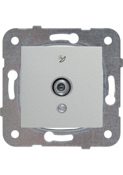 Novella/ Met Beyaz Uydu Prizi F Kon 10 Db Mekanizma +Düğme Kapak