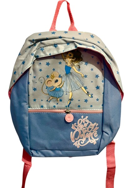 Balerin Temalı Yıldız Desenli Kız Çocuk Anaokulu/çantası/okul Çantası