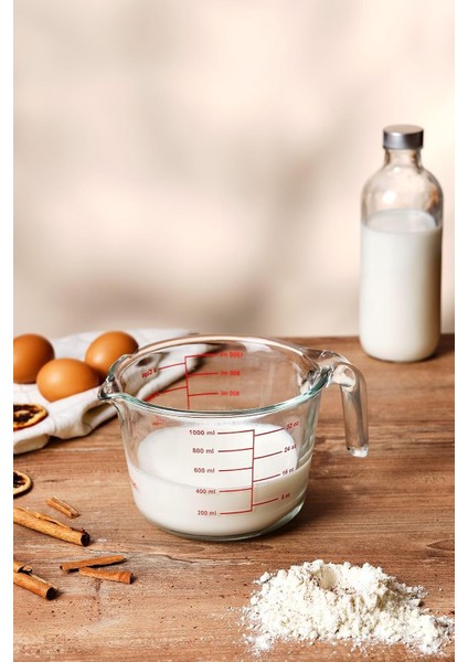 Iko 1.0 Litre Borosilikat Ölçü Kabı