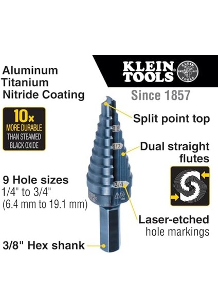 Kademeli Matkap, 2 Oluklu, KTSB03 fiyatları