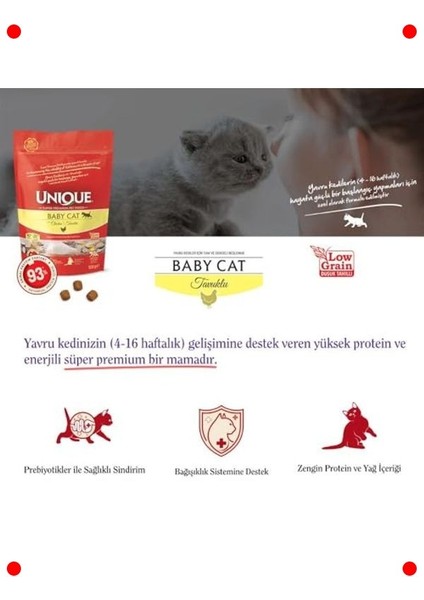 Yavru Kediler Için Tavuklu Kuru Mama 500 gr fiyatları