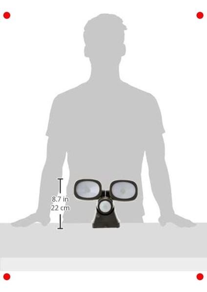 Hareket Sensörlü Pilli Dış Mekan LED Spot Lamba modelleri