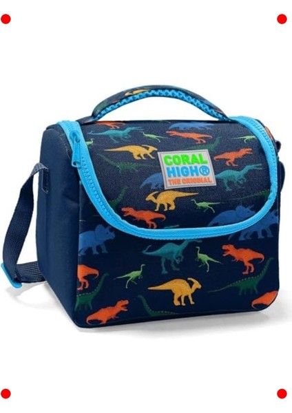 Dinazor Desenli Erkek Çocuk Okul Beslenme Çantası