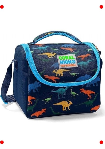Dinazor Desenli Erkek Çocuk Okul Beslenme Çantası modelleri