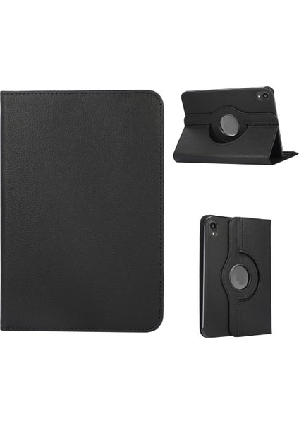 iPad 10.nesil ile Uyumlu Wi-Fi MPQ13TU/A10.9 Inç Kılıf 360 Derece Dönerli Yatay Dikey Standlı Deri Tablet Kılıf iPad 10.nesil 10.9 Inç 360 Derece Döner Tablet Kılıf (Siyah)
