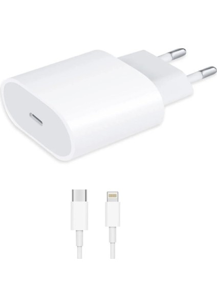 20W Usb-C Hızlı Şarj Seti - 11/12/13/14/15 Serisi Uyumlu, Tüm Serilerle Uyumlu, Güvenli Şarj Için Akım Korumalı Şarj Seti