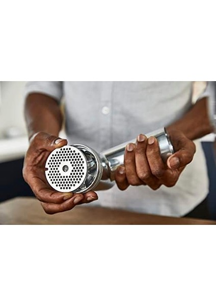 Kıyma, Sosis ve Içli Köfte Aparatı KAX950ME - Mutfak Şefi Aksesuarı, 4 Kanatlı Bıçak, Metal Salyangoz ve Tepsi, 2 Sosis Doldurucu ve Kebbe Başlığı (Tüm Chef Mutfak Makineleri Için Uygun) modelleri