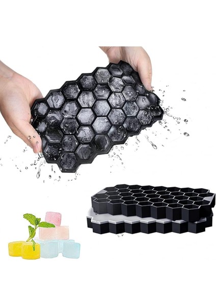 Life 37 Li Petek Desenli Silikon Buz Kalıbı MIT1074