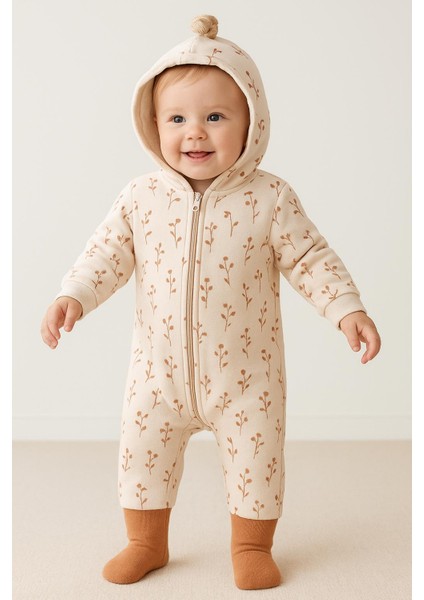 Posy Vanilya Kapşonlu Tulum