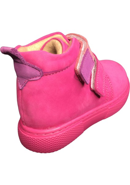 1001 Ridente Pembe Bebe Kız Çocuk Bot % 100 Deri Anatomik Bilekten Cırtlı fırsatları
