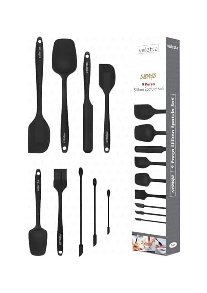 VLT1170 Drongo 9&apos;lu Spatula Set Siyah fiyatları