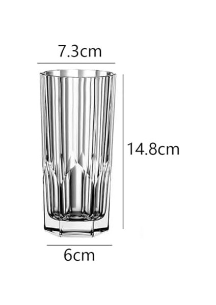 330 Ml,kabartma Desenli 6 Adet Uzun Cam, ve Soğuk Kokteyller,buzlu Içececekler Için Kibar Şık Ergonomik Tasarım Borosilikat Cam fiyatları