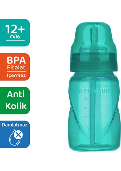 Akıtmaz Pipetli Bardak Yeşil 270 ml fiyatları