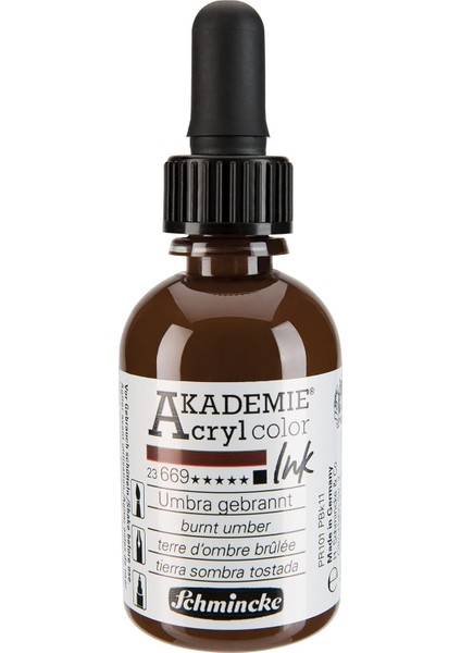 Akademie Akrilik Mürekkep 50 ml 669 Burnt Umber
