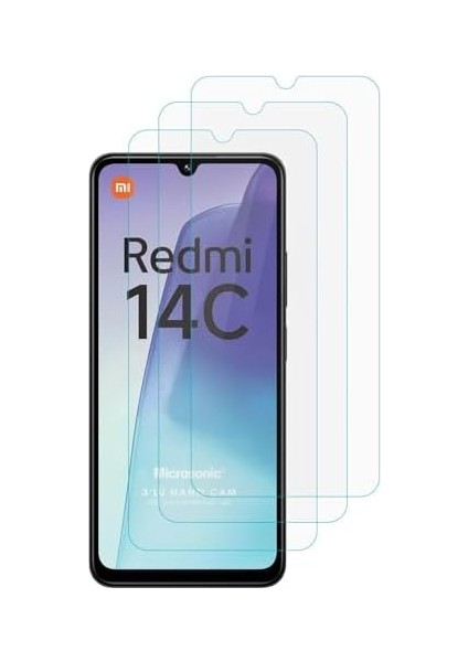 14C Screen Protector Glass Cam Ekran (3`lü Paket) [ 14C ile Uyumlu Ekran - Şeffaf] modelleri