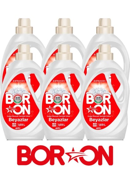 Doğal Mineralli Sıvı Çamaşır Deterjanı Beyazlar Için 6 Adet 156 Yıkama