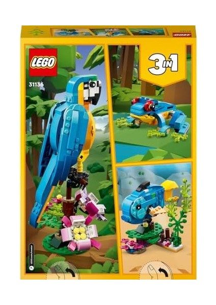 Creator Egzotik 31136-7 Yaş ve Üzeri Çocuklar Için, Balık ve Kurbağa Modelleri Içeren Yaratıcı Oyuncak Yapım Seti (253 Parça) fiyatları