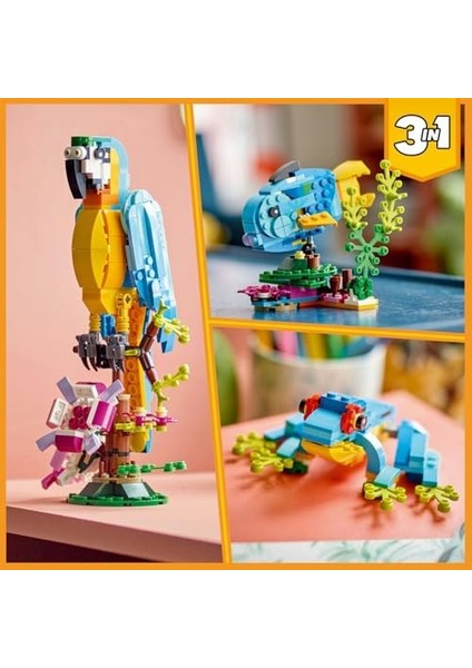 Creator Egzotik 31136-7 Yaş ve Üzeri Çocuklar Için, Balık ve Kurbağa Modelleri Içeren Yaratıcı Oyuncak Yapım Seti (253 Parça) modelleri