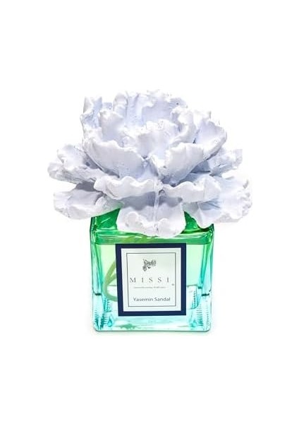 ml Degrade Mavi Şişe Seramik Taşlı Yasemin Sandal Oda Kokusu modelleri