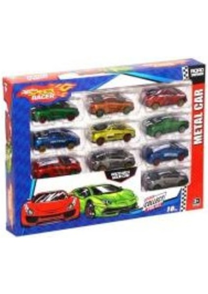 10 Adet Metal Araba Mini Boy Koleksiyonluk ve Eğlenceli Oyuncak Seti