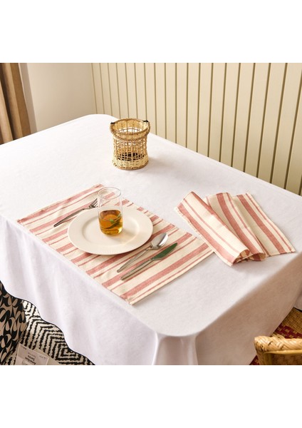 Soft Alno 2'li Amerikan Servis - Ekru / Kiremit - 30X50 cm fiyatları