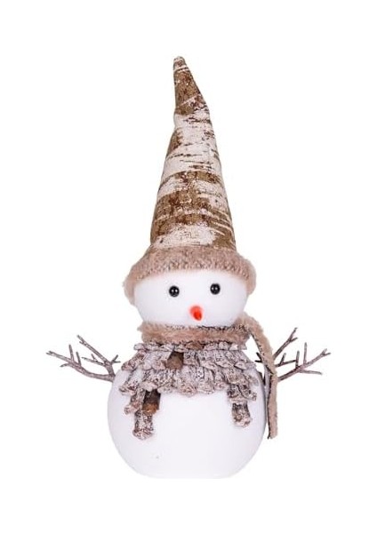 Yılbaşı Süsü Kardan Adam Yılbaşı Şapkalı -Beyaz 25,5X10X37 Cm. fiyatları