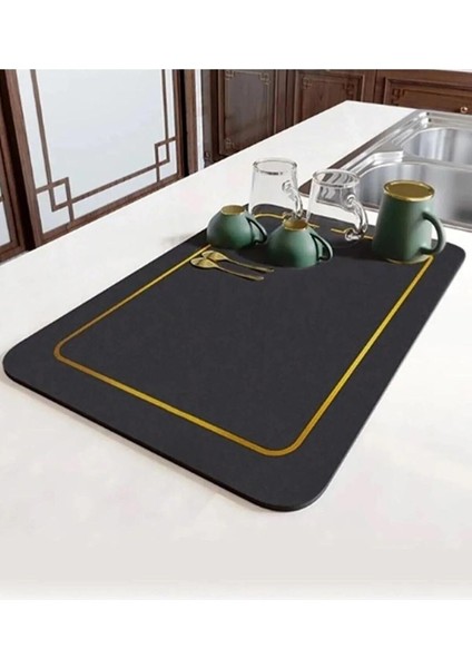 Sihirli Bulaşık Yıkama Matı, Kurulama Matı 40X50 Bulaşık Kurutma Matı Katlanabilir
