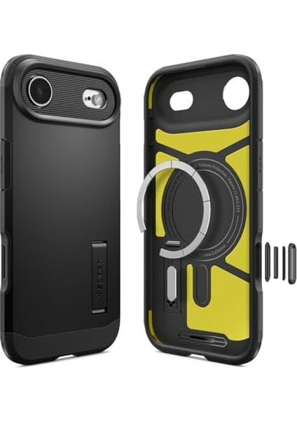 Air ile Uyumlu Ekstra Dayanıklı Magsafe Kılıf Tough Armor Ai T Kamera Butonu Hava Kanalı Teknolojisi Askeri Sınıf Koruma Magfit Kickstand&apos;lı Çift Katman Kapak - ACS09928 fiyatları