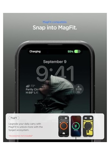 Air ile Uyumlu Ekstra Dayanıklı Magsafe Kılıf Tough Armor Ai T Kamera Butonu Hava Kanalı Teknolojisi Askeri Sınıf Koruma Magfit Kickstand&apos;lı Çift Katman Kapak - ACS09928 modelleri