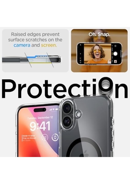 16 Plus ile Uyumlu Ince Magsafe Kılıf Ultra Hybrid Sararma Karşıtı Duraclear Hava Kanalı Teknolojisi Askeri Sınıf Koruma Magfit Şeffaf Kapak - ACS08076 fiyatları