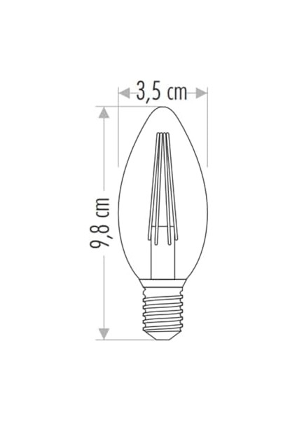 LED Ampul 4 W E14 Duylu Rengi CT-4280 modelleri