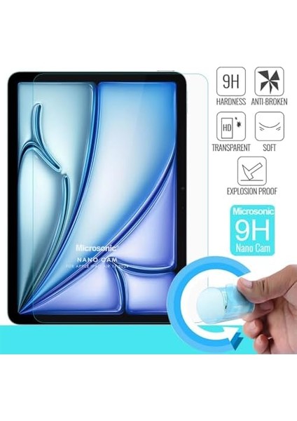 iPad Air 11 2025 (A3266-A3267) Cam Ekran Koruyucu [ipad Air 11 2025 ile Uyumlu Ekran Koruyucu - Şeffaf] fiyatları