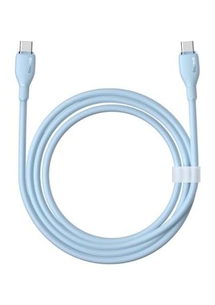 Pudding Hızlı Şarj Özellikli Type-C To Type-C Kablo 100W, 1.2 Metre, Mavi modelleri