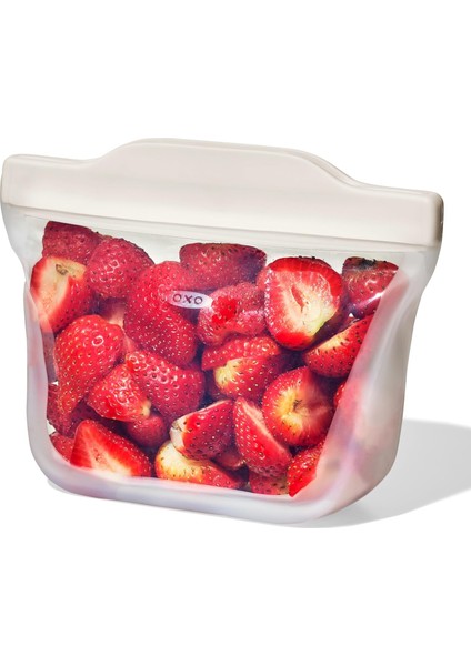 Oat Snack Up Silicone Reusable Bag 12OZ, 1 Ea