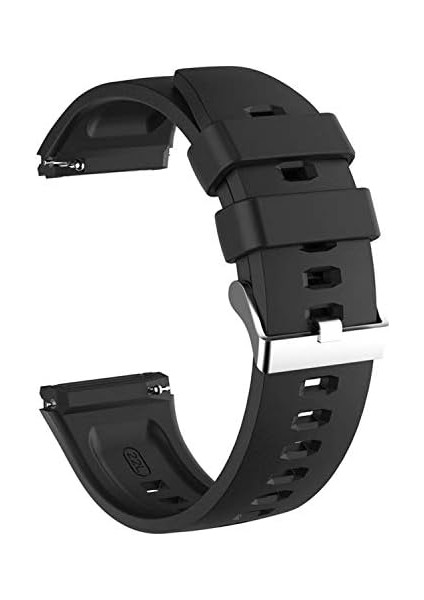 Gear S3 Frontier Için Kordon, Silicone Rapidbands Siyah modelleri