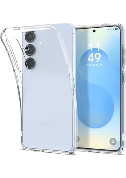 S25 Ince Kılıf Crystal Sararma Karşıtı Duraclear™ Hava Kanalı Teknolojisi™ Askeri Sınıf Koruma Crystal Clear Şeffaf Kapak - ACS08974 modelleri