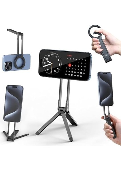 Telefon Için - Maglock Akıllı Telefon Mini Cep Telefonu Çift Taraflı Mıknatıs Hızlı Montaj 16 15 14 13 12 ile Uyumlu, Siyah modelleri