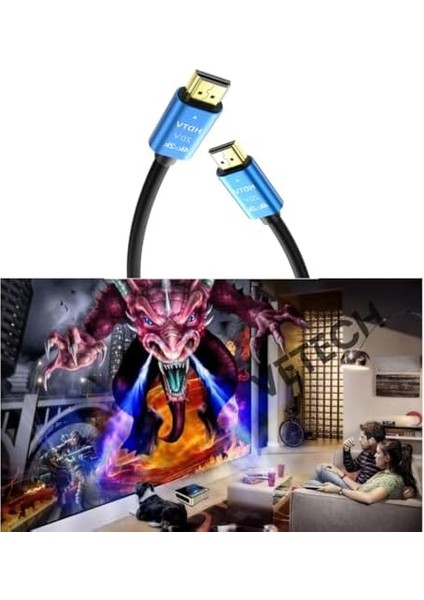 4K HDMI Kablosu Hdtv 2.0V Oyuncu Bilgisayarı, Playstation, Xbox, Notebook Için (3 Metre) modelleri