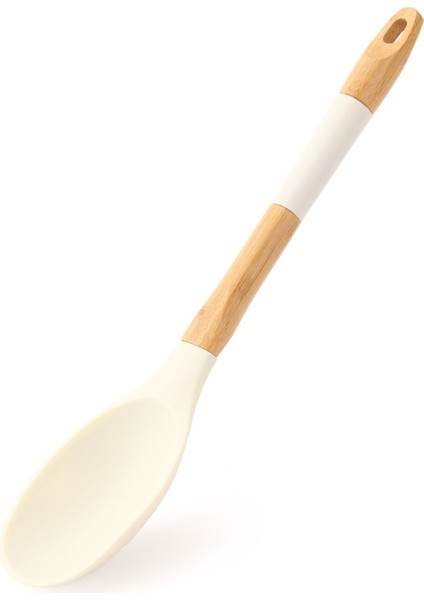 Ahşap Saplı Silikon Servis Kaşığı - Asorti