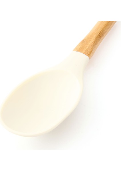 Ahşap Saplı Silikon Servis Kaşığı - Asorti modelleri