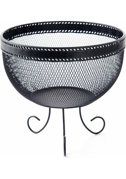 Design Aleyna Ayaklı Metal Meyvelik - Siyah fiyatları