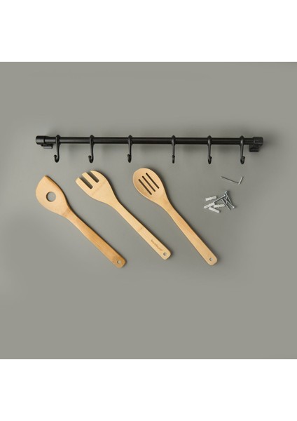 Ahmet Askı Rayı - Siyah - 53 cm