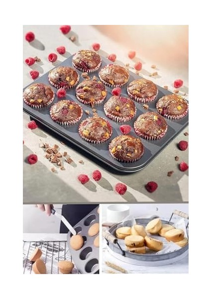 Yanmaz Yapışmaz Muffin Kalıbı, 12&apos;li Set modelleri