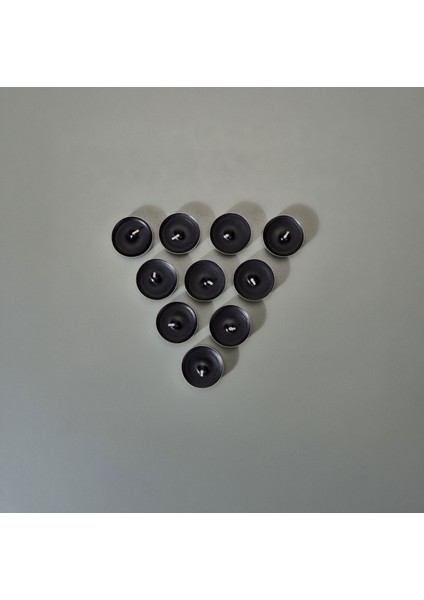 10'lu Tealight Mum - Siyah - 3,8 cm modelleri